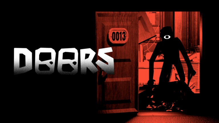 A monster with one eye standing in a dark doorway.